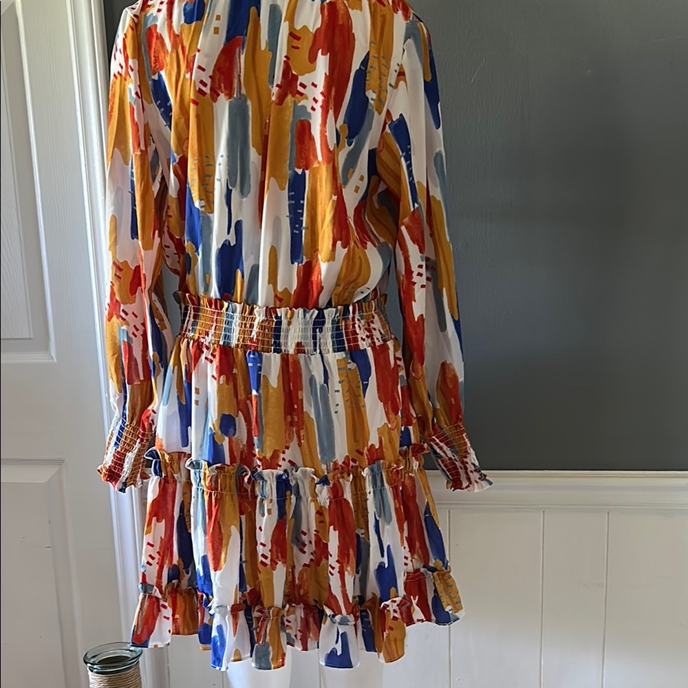 Colorful Abstract Print Dress - Picture 8 of 8